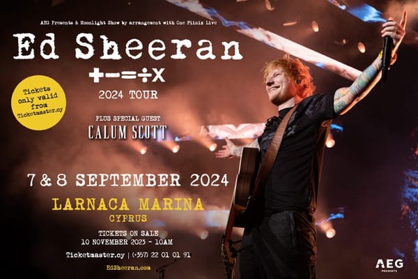 Ed Sheeran Mathematics Tour auf Zypern